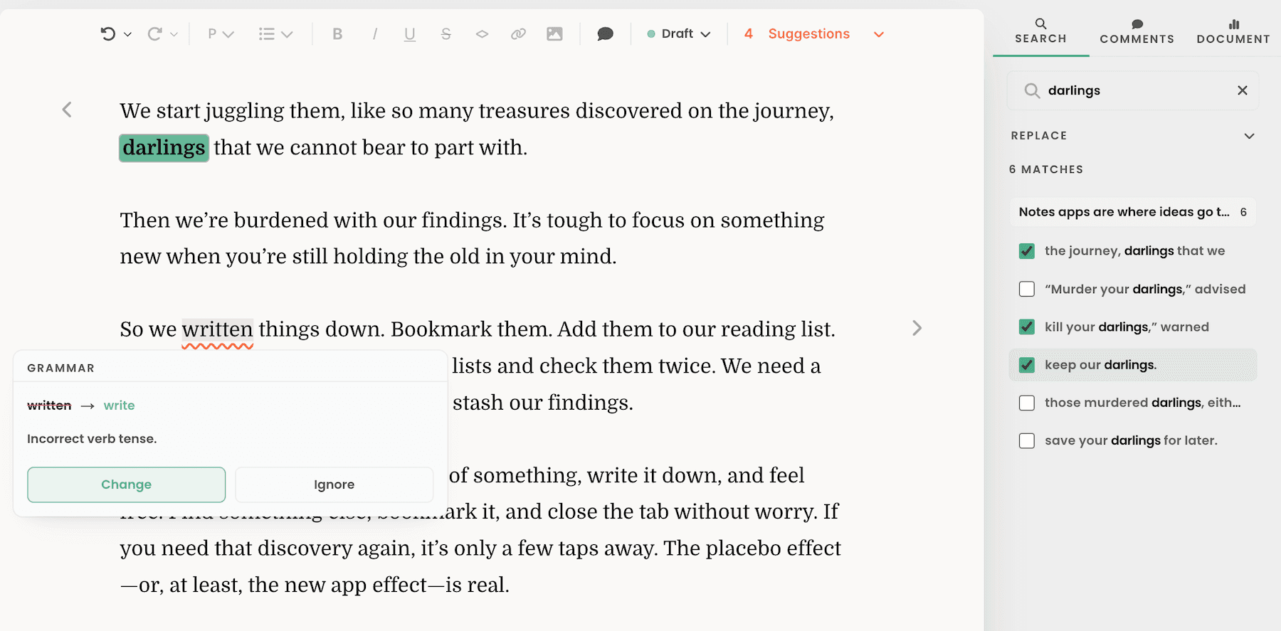 Proofreading