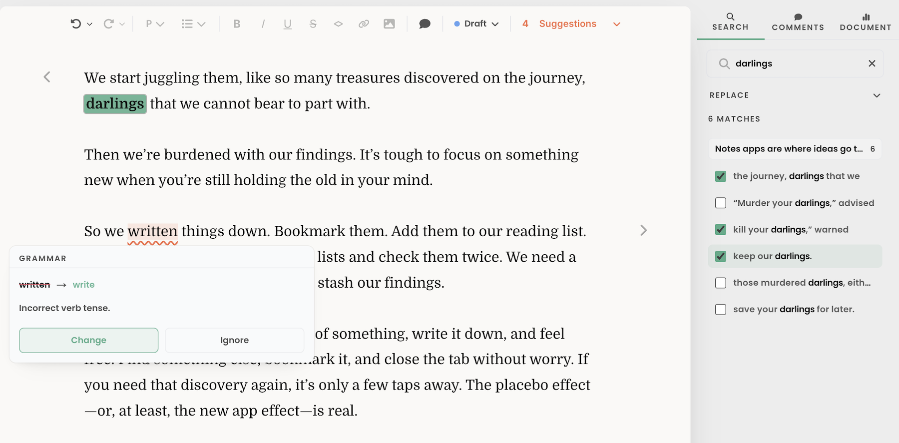 Proofreading